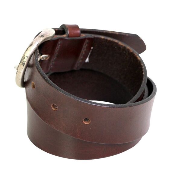 Old Navy BROWN GENUINE LEATHER 1 3/8"Wd DRESS CASUAL WOMEN'S BELT Size M (t89 - Picture 3 of 13